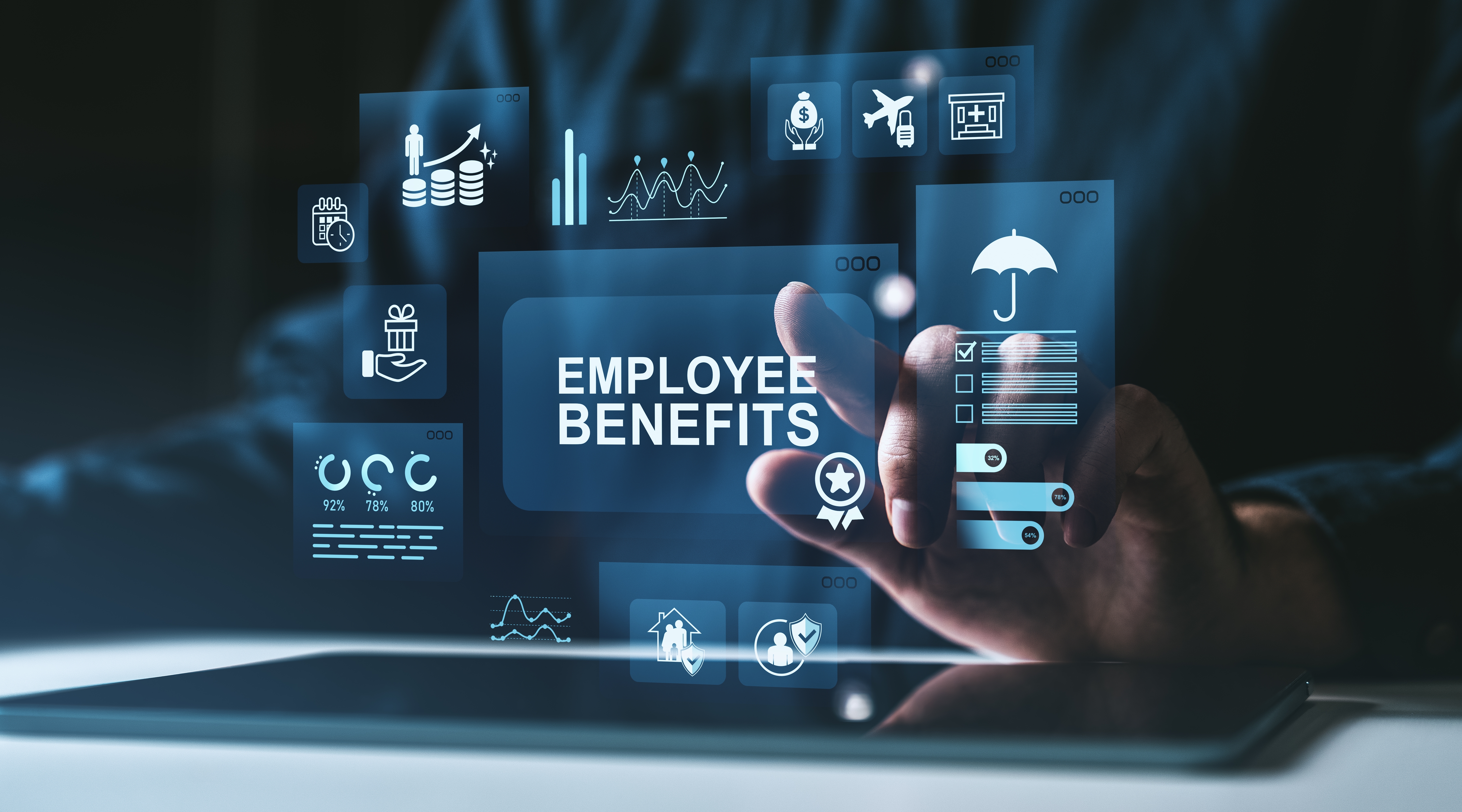 Employee benefits dashboard